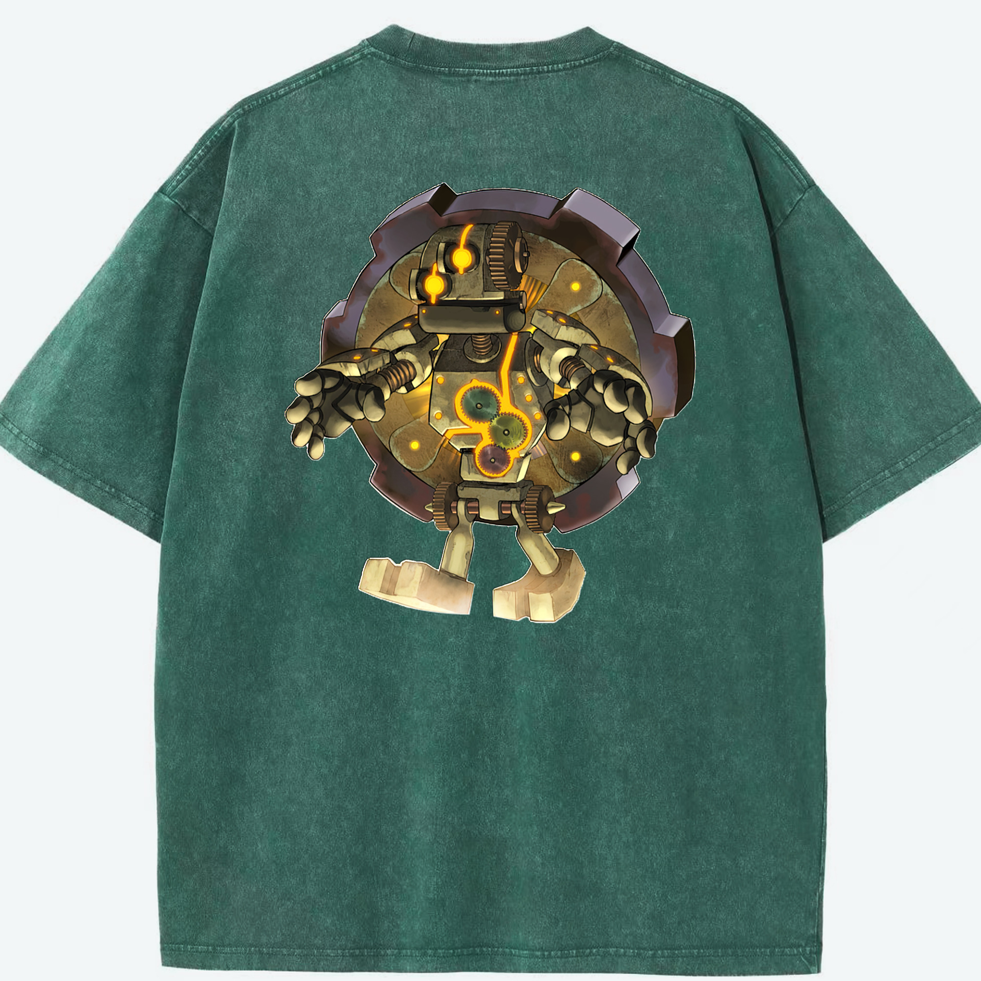 （画像用） 遊☆戯☆王 Yu-Gi-Oh! 綿100% ヴィンテージ風 半袖Tシャツ（背面プリント）
